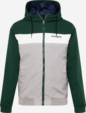 Veste mi-saison 'Rush' JACK & JONES en gris : devant