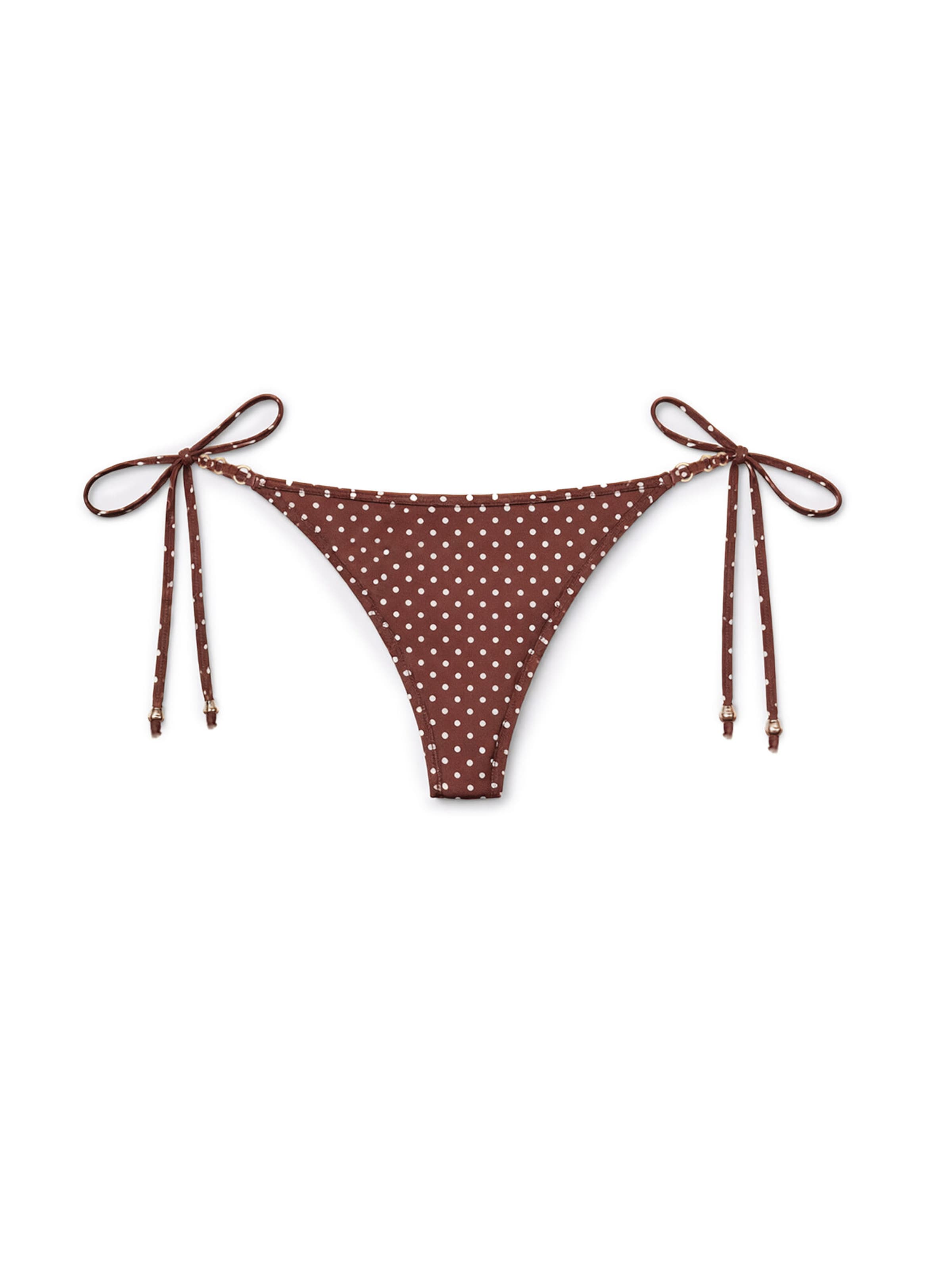 CALZEDONIA Bikini Bottoms in Brown: front
