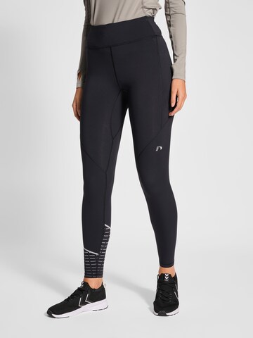 Skinny Pantalon de sport Newline en noir : devant