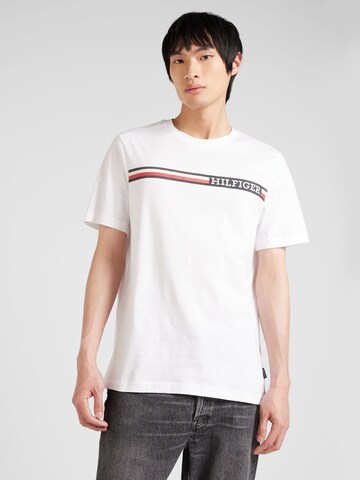 TOMMY HILFIGER T-Shirt in Weiß: Vorderseite
