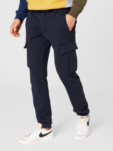 Regular Pantalon cargo s.Oliver en bleu : devant