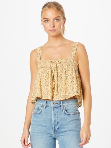 American Eagle Top in Yellow: front