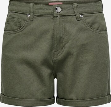 ONLY Regular Pants 'JOAN' in Green: front