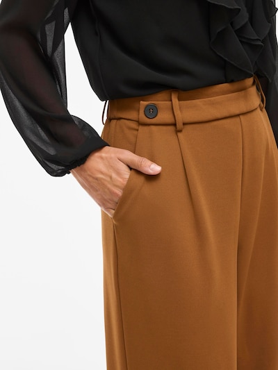 Pantaloni con pieghe VILA di colore caramello, Visualizzazione prodotti