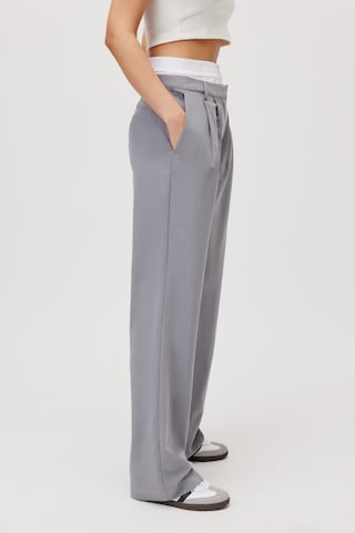 LeGer by Lena Gercke Loose fit Pleat-Front Pants 'Dilane Tall' in Grey
