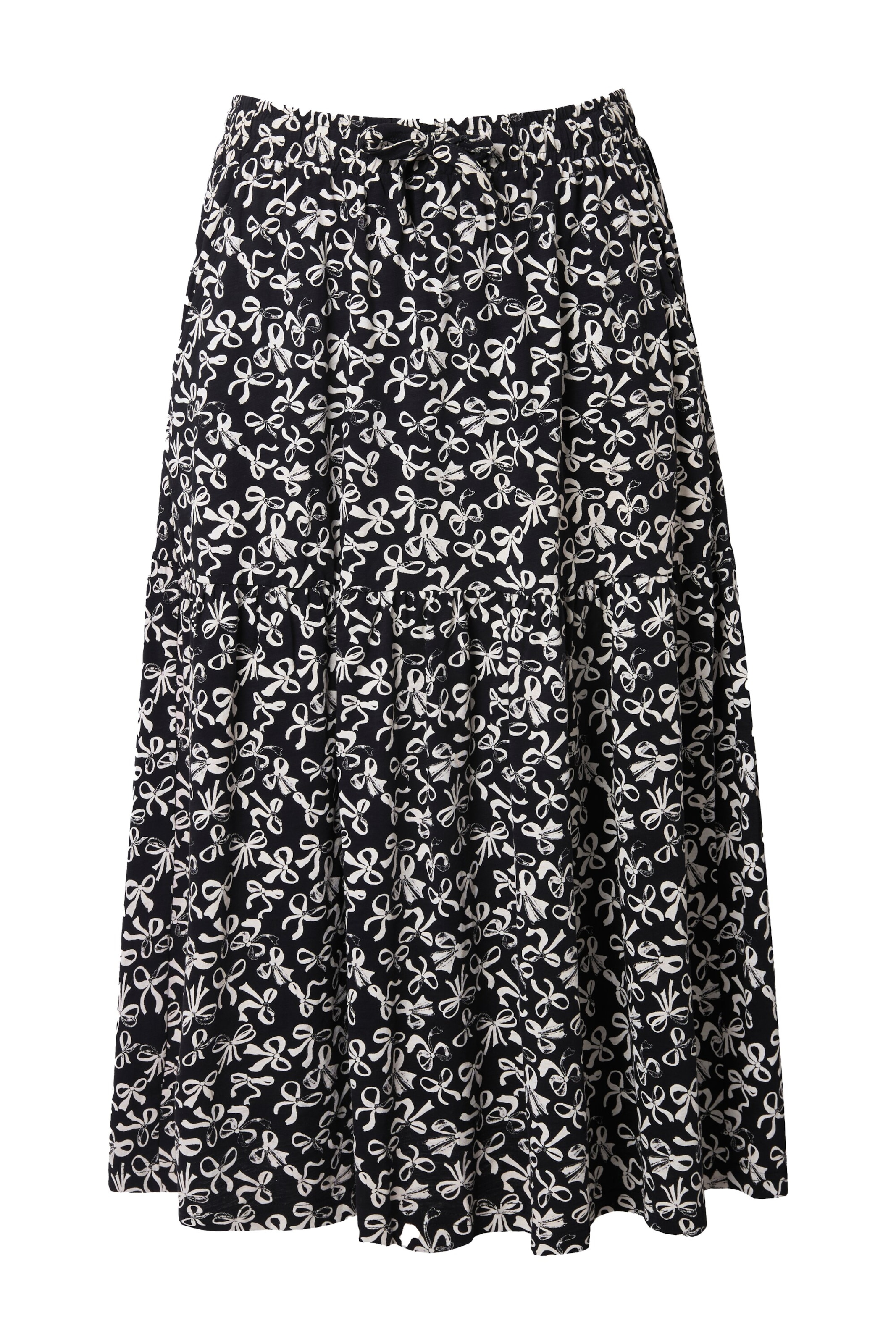 Ulla Popken Rock in Schwarz: Vorderseite