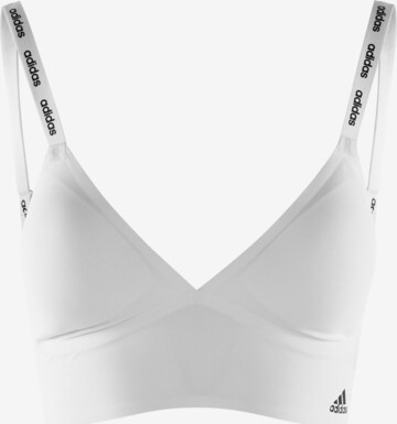 ADIDAS SPORTSWEAR Bügelloser BH ' LONGLINE BRALETTE ' in Weiß: predná strana