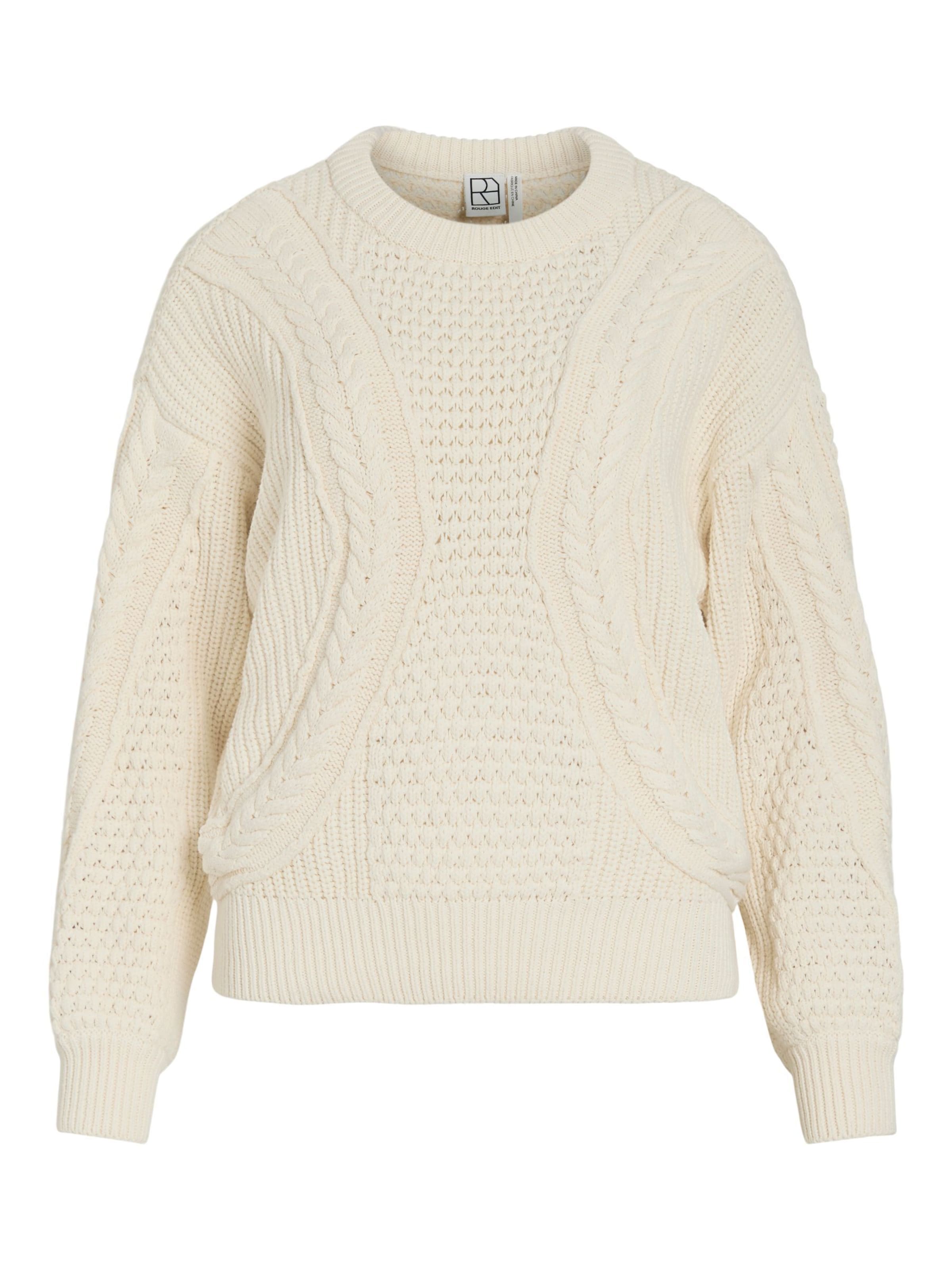 ROUGE EDIT Pullover in Grau: Vorderseite