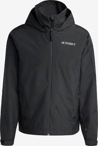 ADIDAS TERREX - Chaqueta de montaña en negro: frente