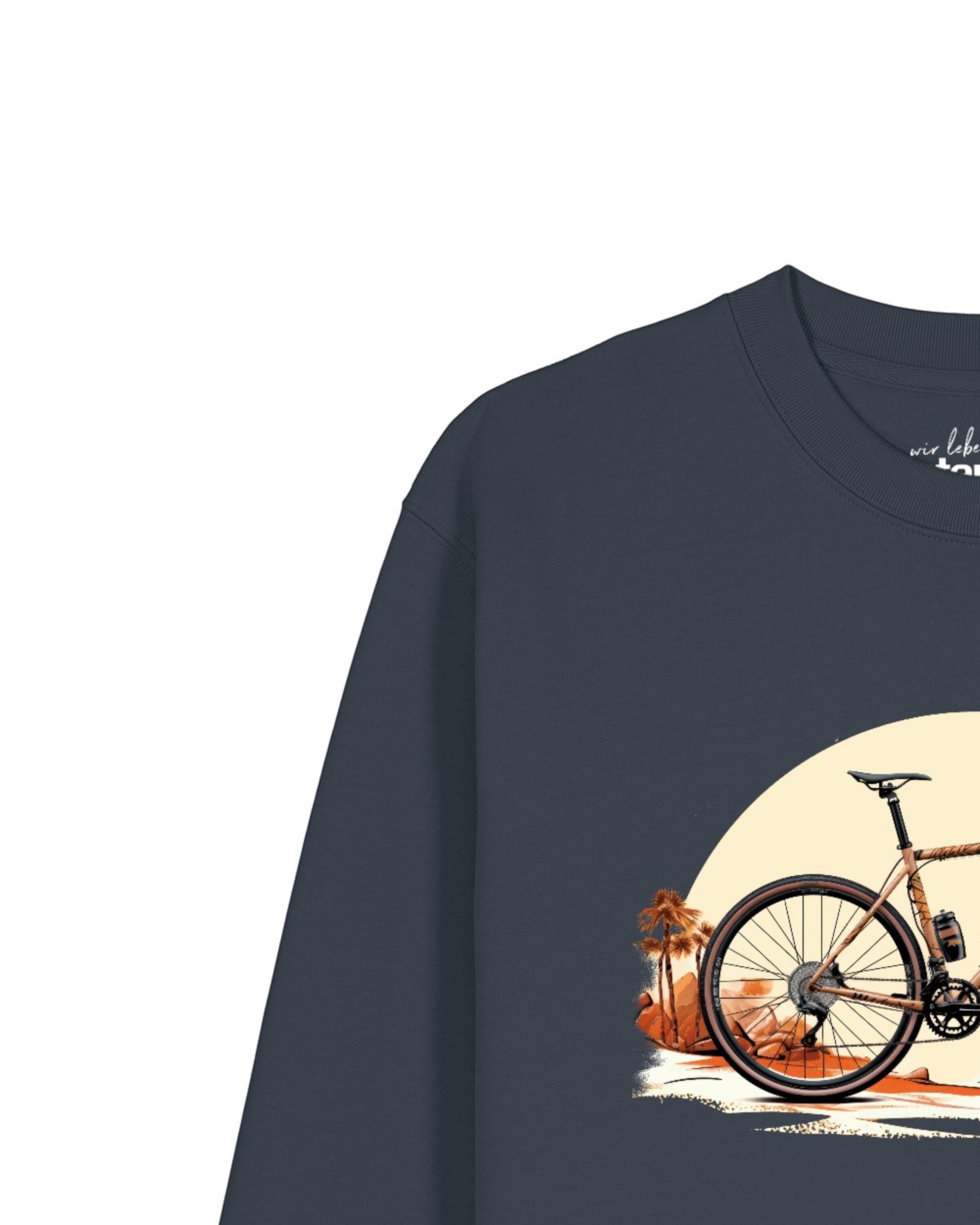 Watapparel Sweatshirt ' Gravelbike ' in Grey