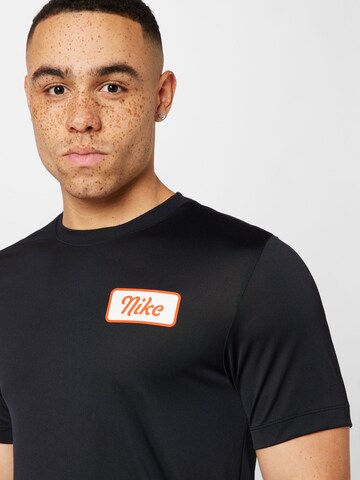 NIKE Performance shirt 'Body shop' in Black