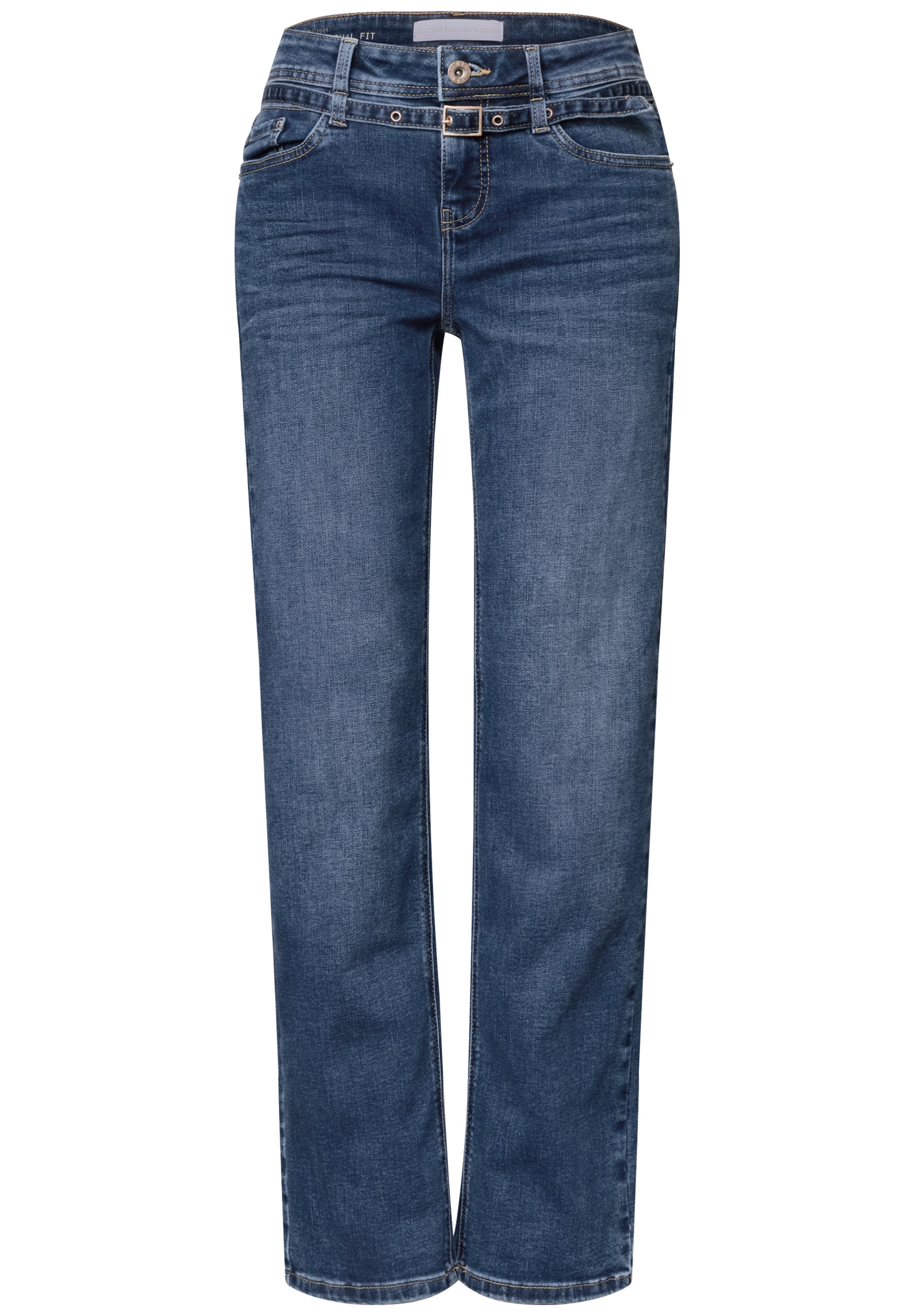 STREET ONE Regular Jeans 'Amalia' in Blau: Vorderseite