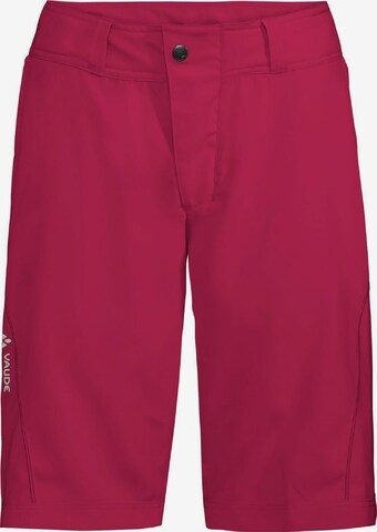 VAUDE Slim fit Outdoor Pants 'Ledro' in Red: front