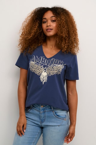 CULTURE T-Shirt 'CUGith' in Blau: Vorderseite