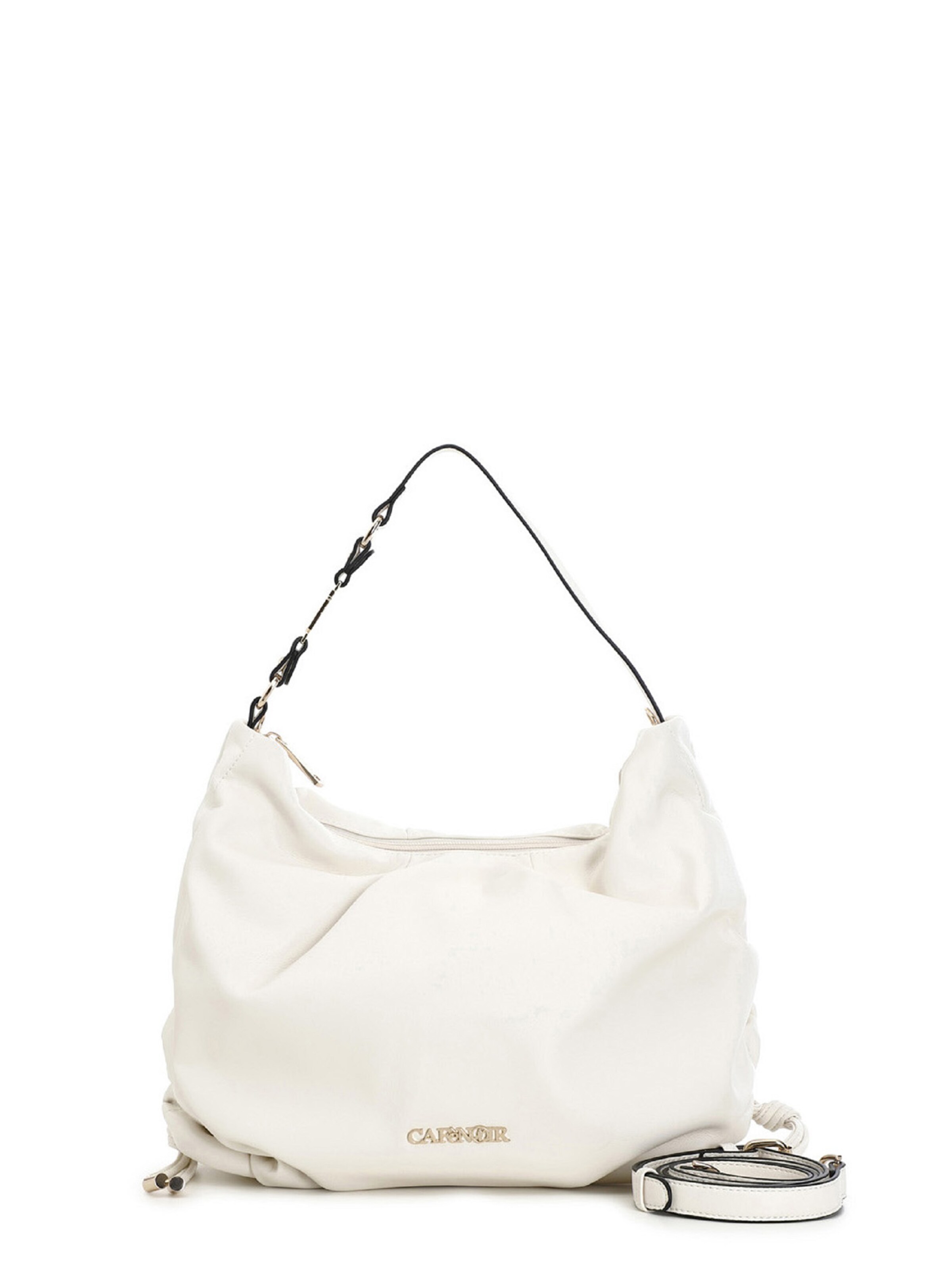 Borsa a sacco di CAFè NOIR in bianco: frontale