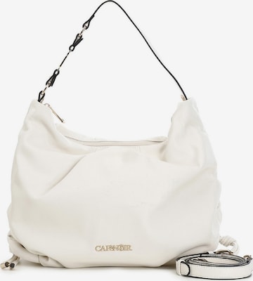 Poche ventrale CAFè NOIR en blanc : devant