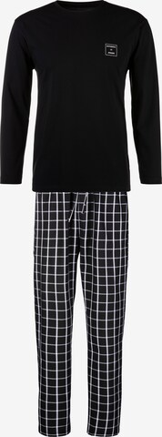 Authentic Le Jogger Long Pajamas in Black: front