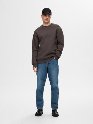 SELECTED HOMME Свитшот 'SLHREG-DAN' в Коричневый