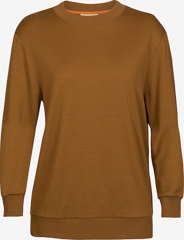 ICEBREAKERSportska sweater majica 'Crush' - smeđa boja: prednji dio