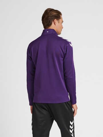 Hummel Sports sweat jacket in Purple