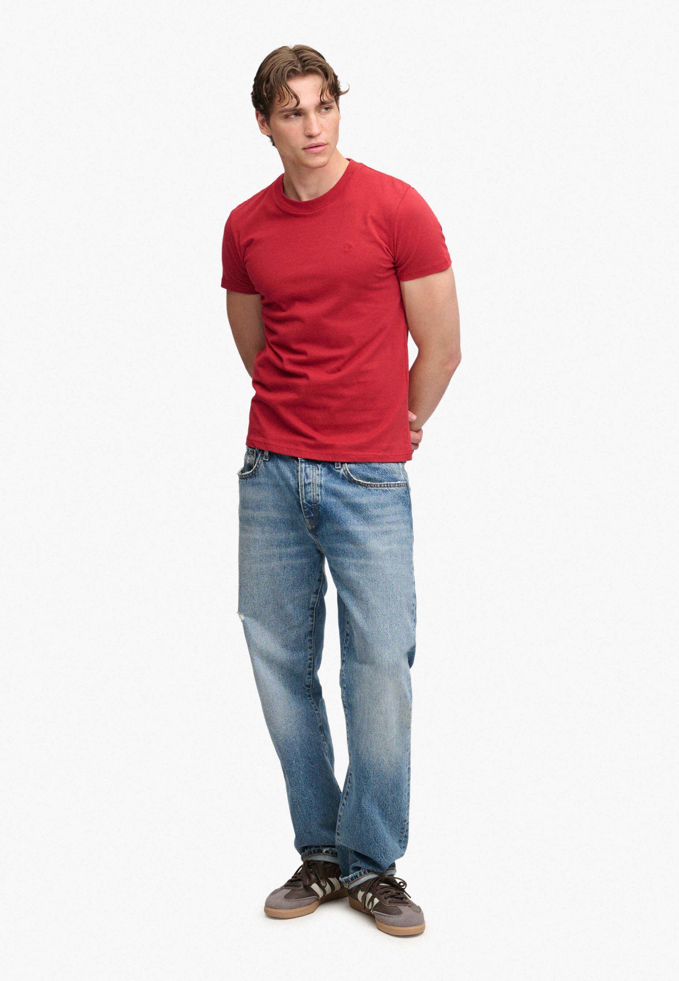 Superdry & Co Koszulka 'Essential' w kolorze czerwony