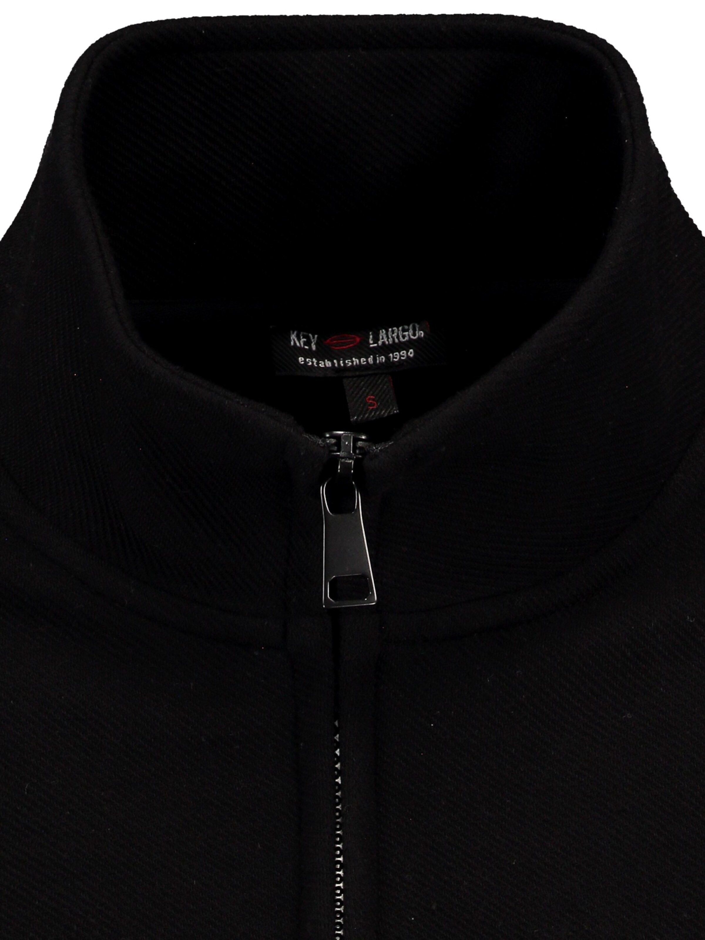 Key Largo Sweatjakke 'KLNEW TRAINER' i sort