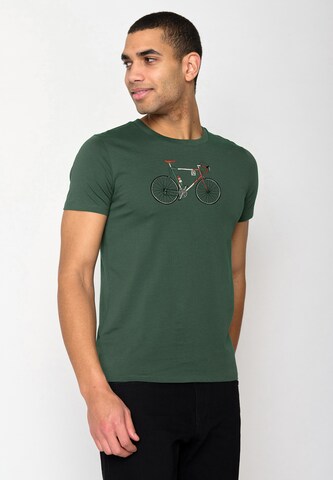 GREENBOMB Shirt 'Bike Enzo' in Green: front