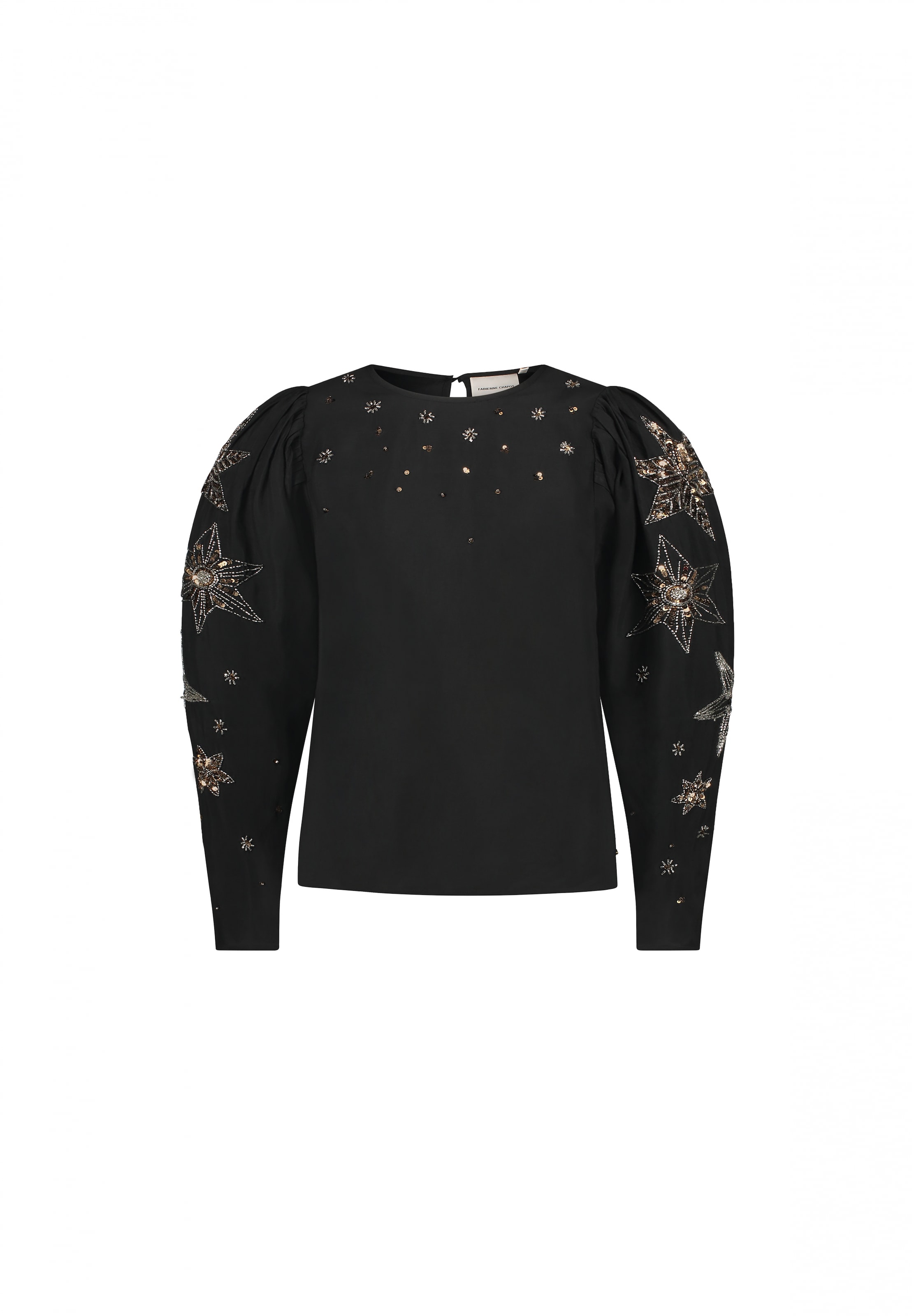 Fabienne Chapot Blouse in Zwart: voorkant
