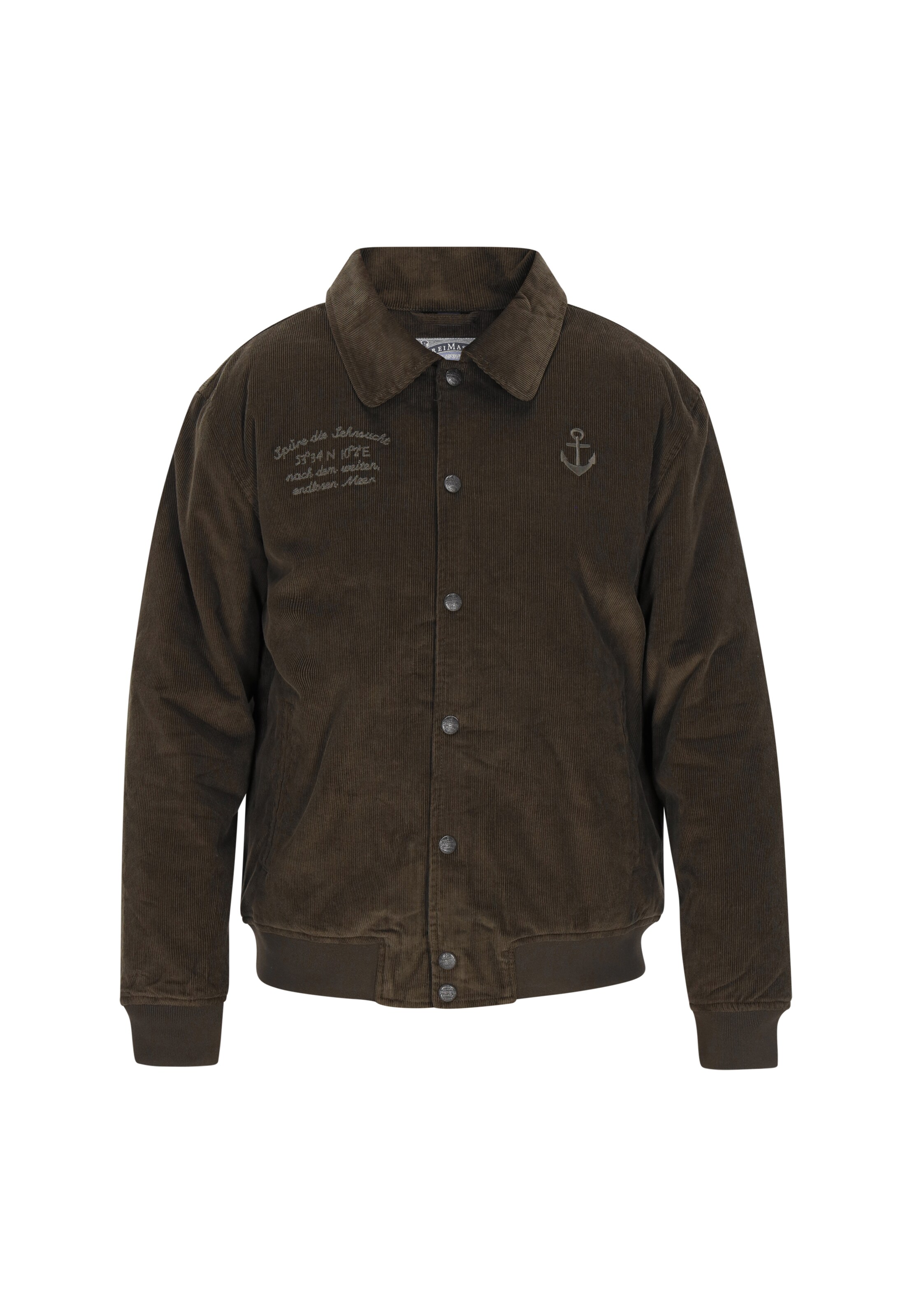 Veste mi-saison DreiMaster Vintage en marron : devant