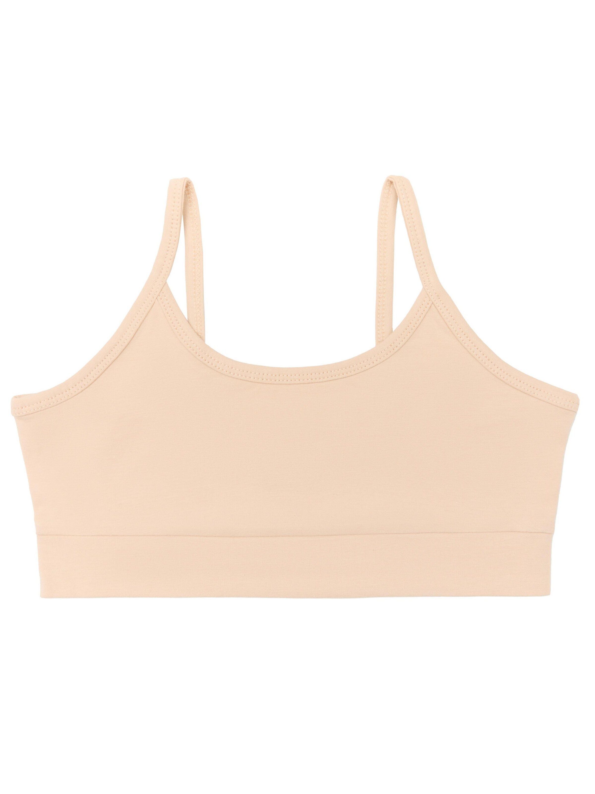 Albero Natur Top 'Mädchen Bustier aus Bio-Baumwolle' in Beige: front