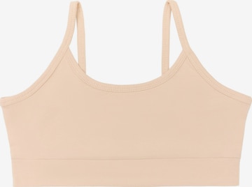 Albero Natur Top 'Mädchen Bustier aus Bio-Baumwolle' in Beige: front