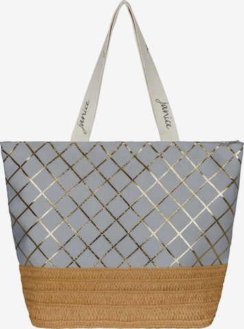 normani Beach Bag 'Kuredu' in Grey: front