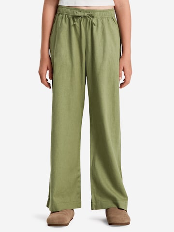 ROXY Wide Leg Hose 'Lekeitio Break' in Grün: Vorderseite