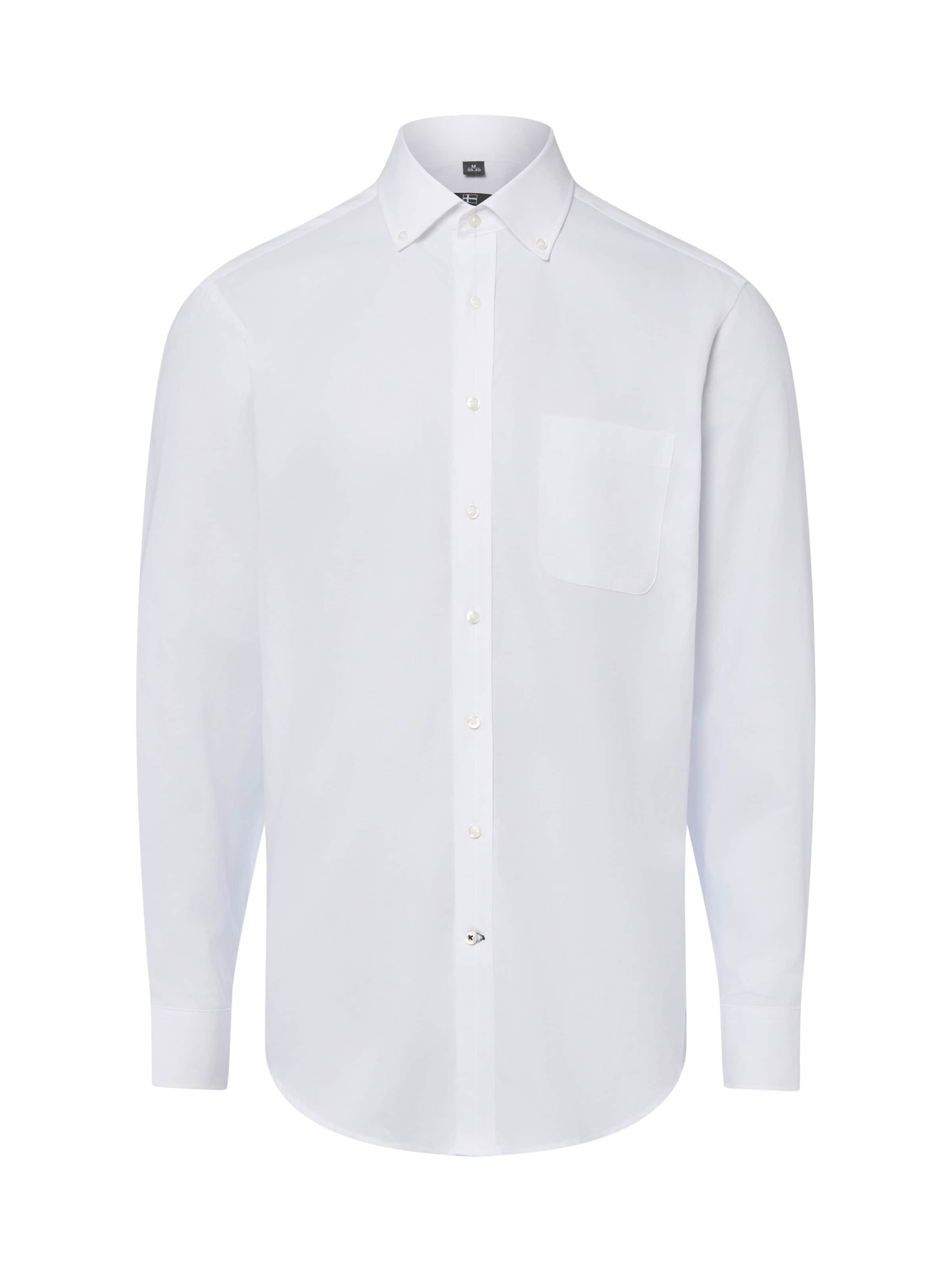 Chemise Nils Sundström en blanc : devant