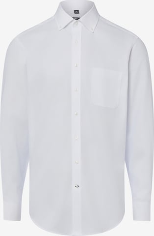 Chemise Nils Sundström en blanc : devant