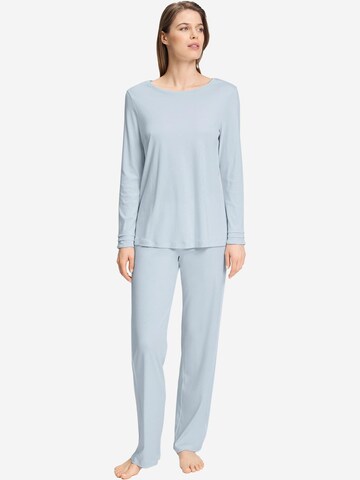Hanro Pyjama 'Pilar' in Blauw