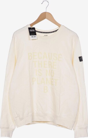 ECOALF Sweatshirt & Zip-Up Hoodie in L in White: front