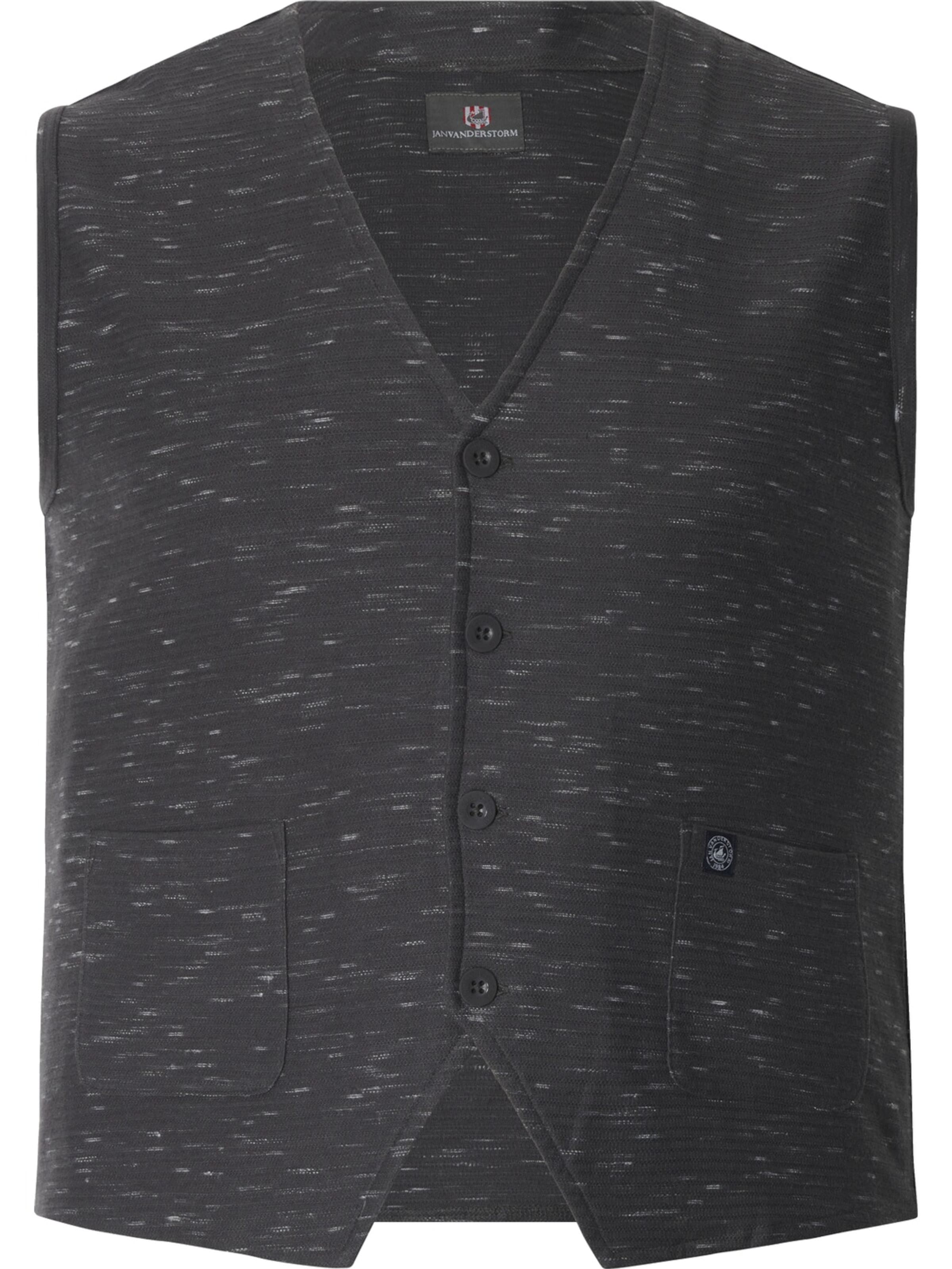 Jan Vanderstorm Vest 'Ahlmann' in Grey: front
