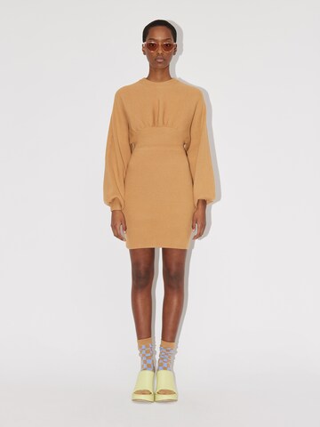 LeGer by Lena Gercke Knit dress 'Camille' in Beige