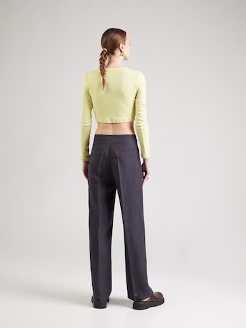SCOTCH & SODA Wide Leg Bügelfaltenhose 'Edie' in Schwarz