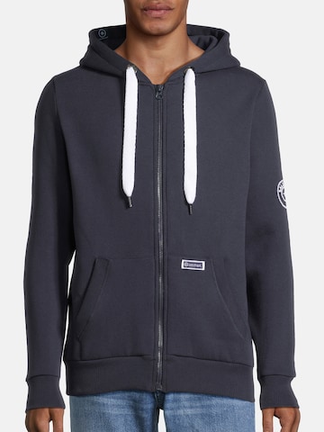 Veste de survêtement 'Makker' salzhaut en bleu