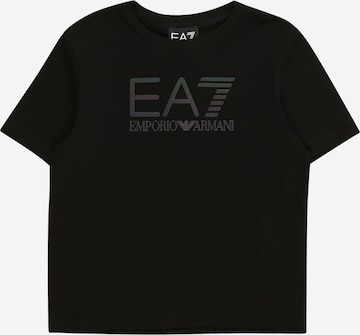 T-Shirt EA7 Emporio Armani en noir : devant