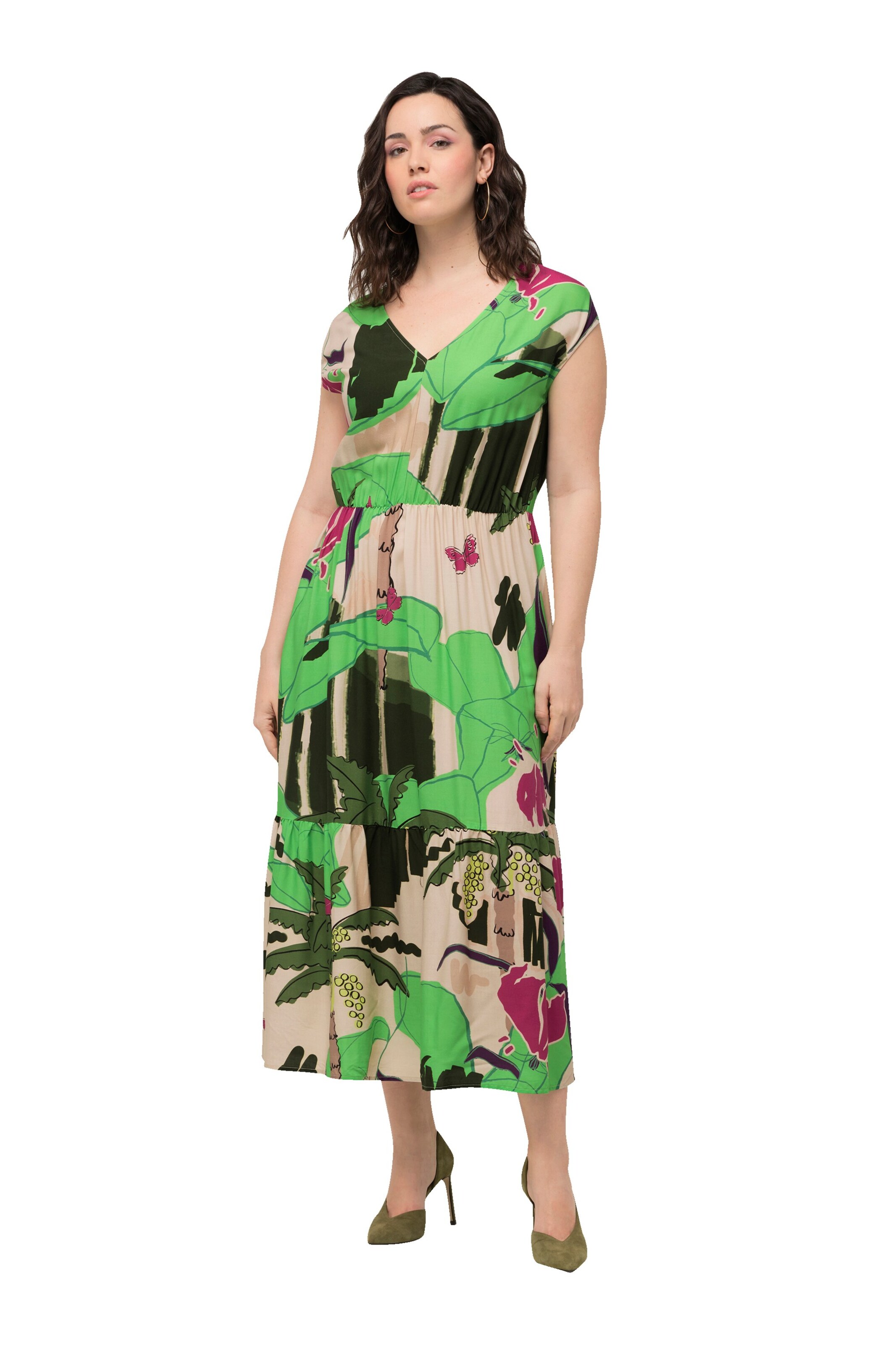 Ulla Popken Dress in Mixed colours: front