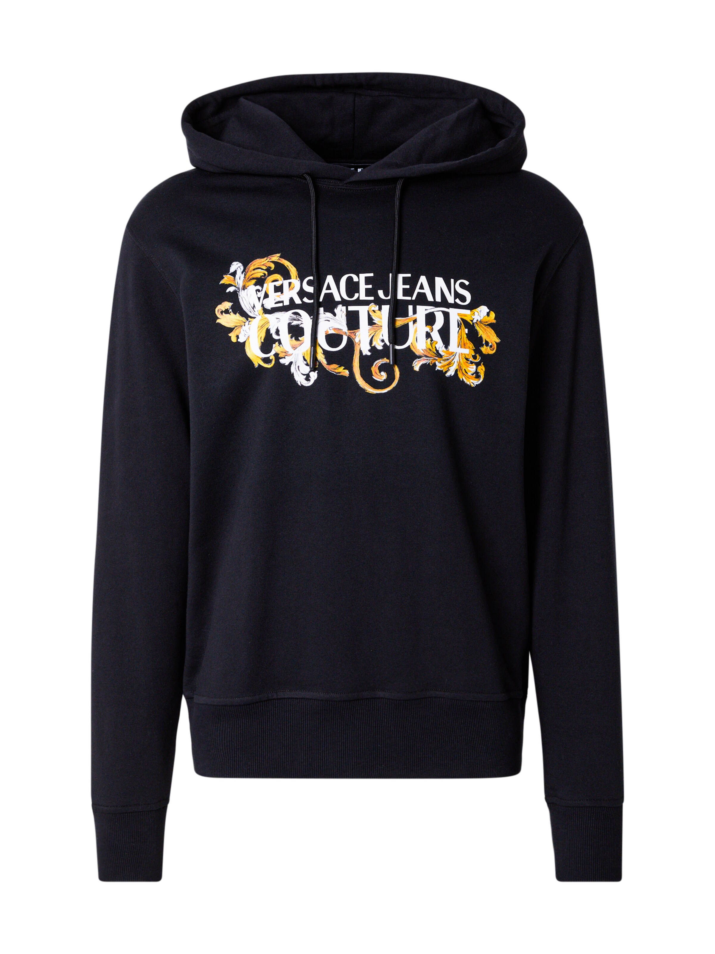 juoda Versace Jeans Couture Megztinis be užsegimo: priekis