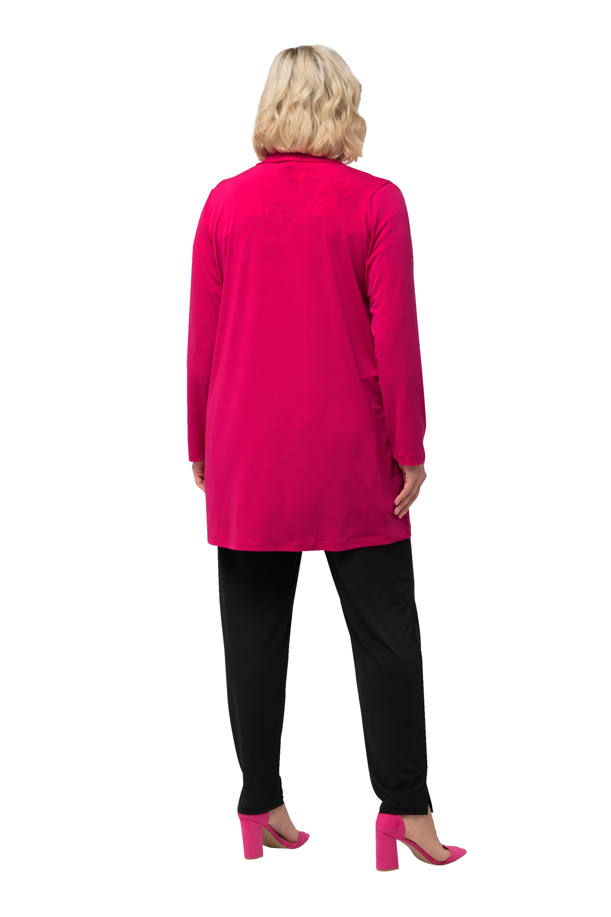 Ulla Popken Gebreid vest in Roze