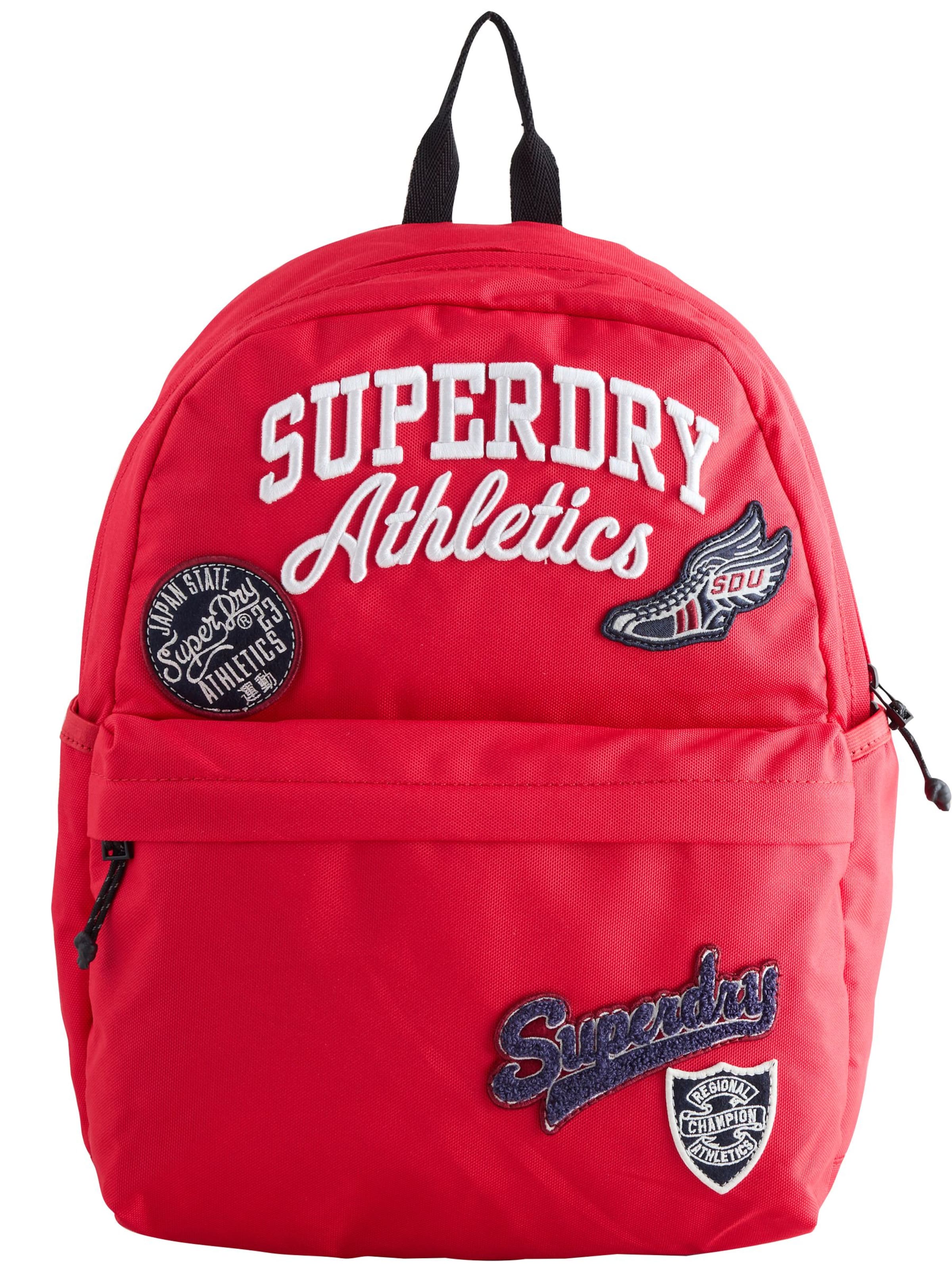 Superdry & Co Backpack 'Back to School' in Red: front