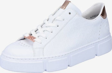 Rieker Platform trainers in White: front