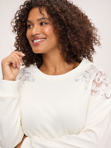Fiorella Rubino - Sudadera en blanco