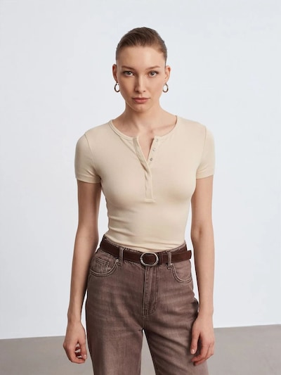 Maglietta in L Dilvin di colore beige, Visualizzazione prodotti