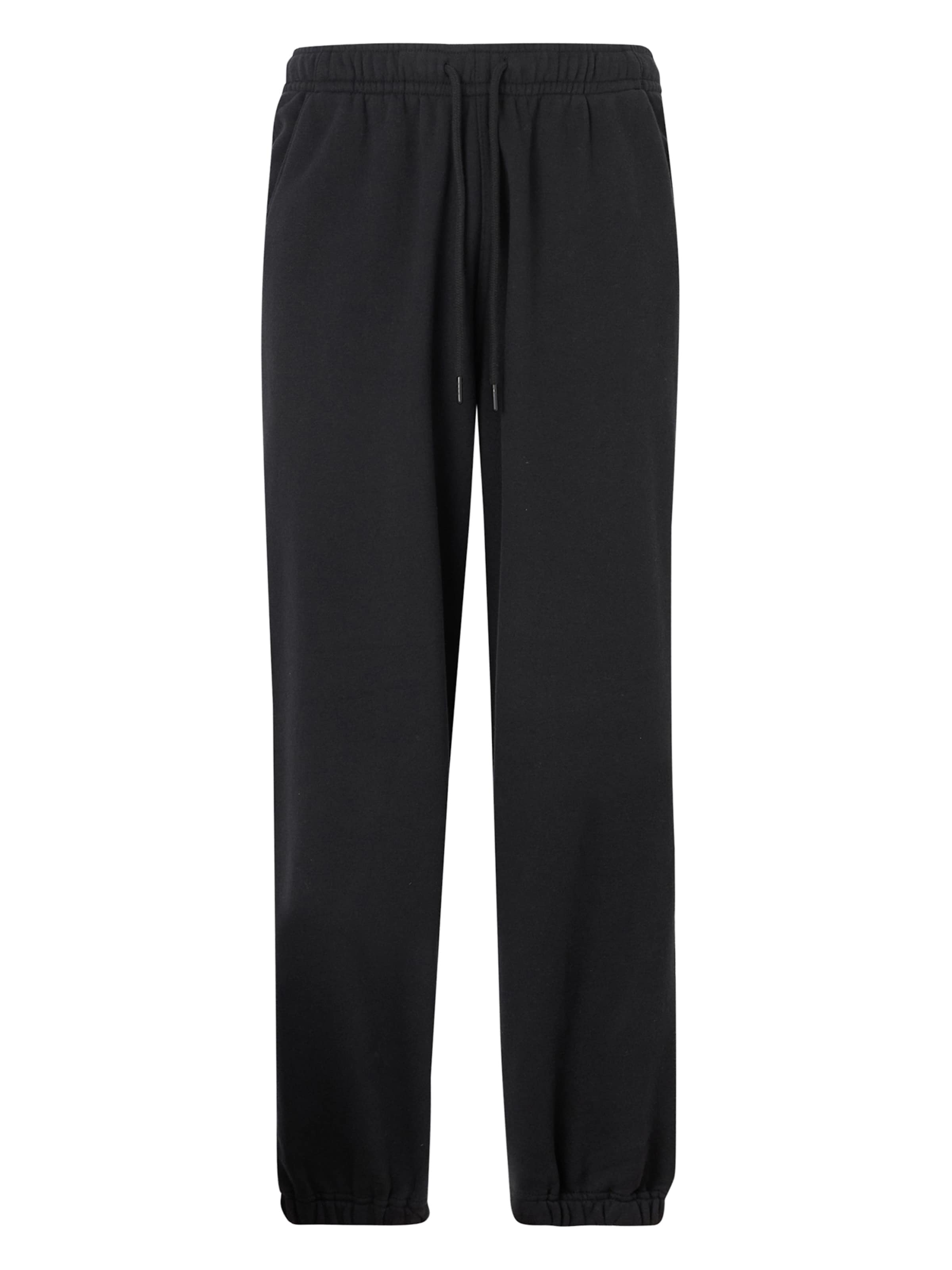Tapered Pantaloni 'ESSENTIAL' de la Abercrombie & Fitch pe negru: față